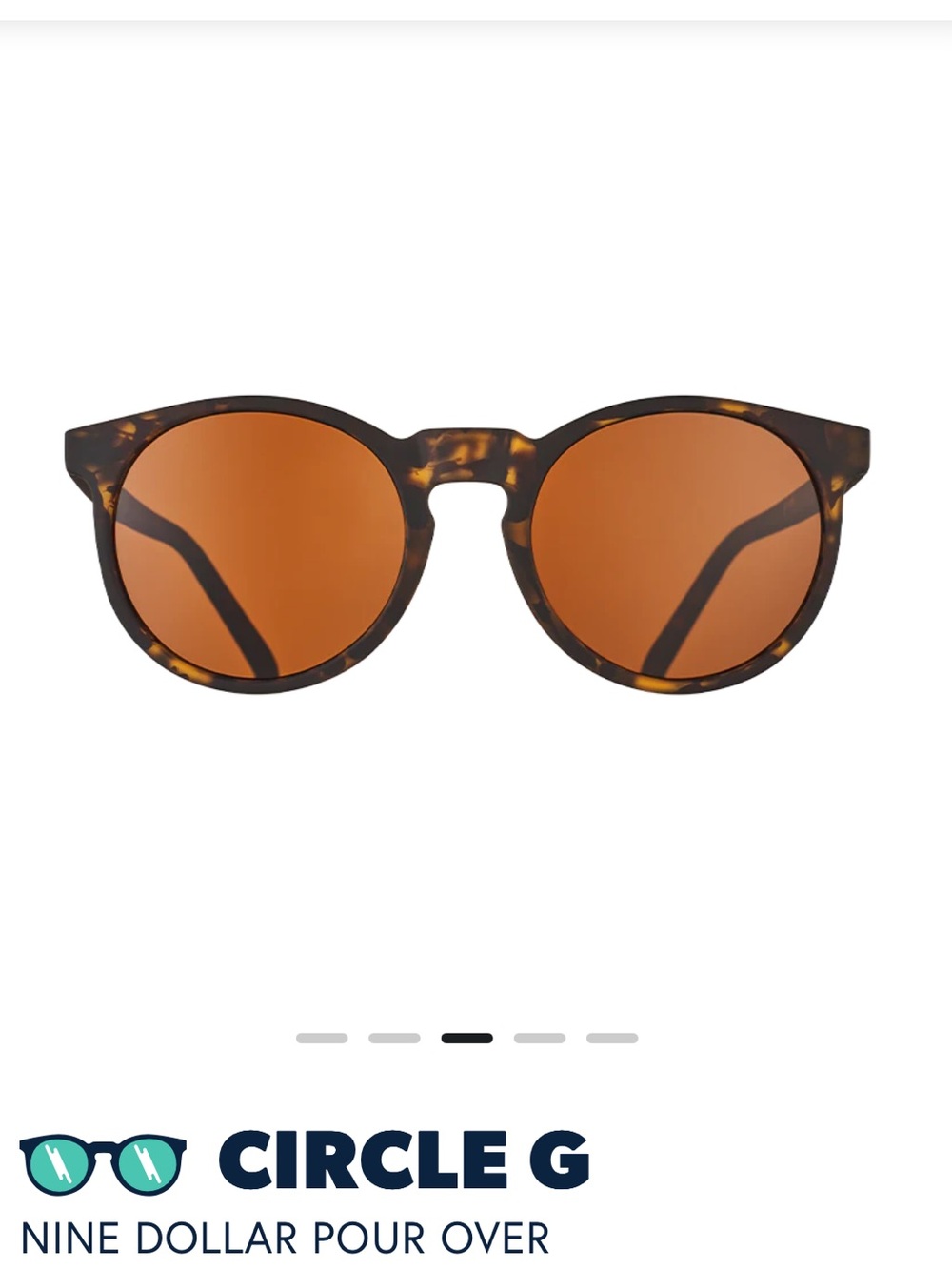 Goodr Women's Tortoiseshell Sunglasses with Polarized Amber Lenses